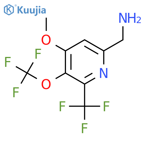 6-(Aminomethyl)-4-methoxy-3-(trifluoromethoxy)-2-(trifluoromethyl)pyridine structure