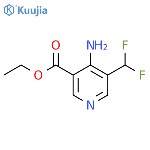 Ethyl 4-amino-3-(difluoromethyl)pyridine-5-carboxylate structure
