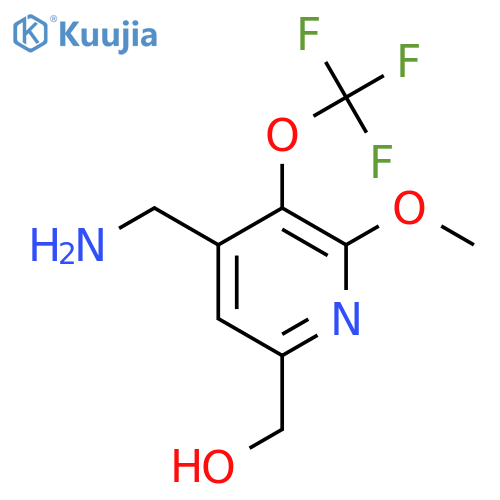 4-(Aminomethyl)-2-methoxy-3-(trifluoromethoxy)pyridine-6-methanol structure