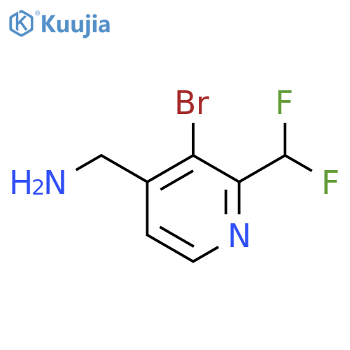 4-(Aminomethyl)-3-bromo-2-(difluoromethyl)pyridine structure