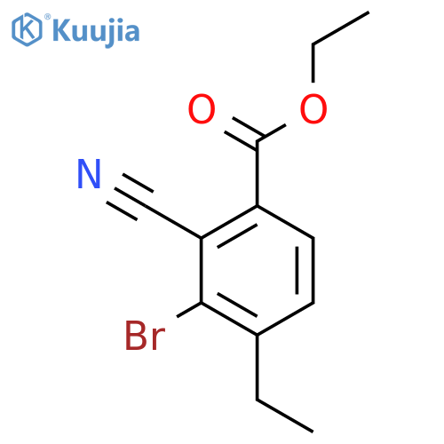 Ethyl 3-bromo-2-cyano-4-ethylbenzoate structure