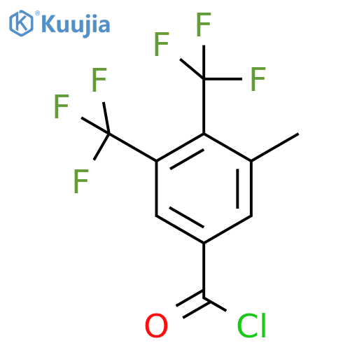3,4-Bis(trifluoromethyl)-5-methylbenzoyl chloride structure
