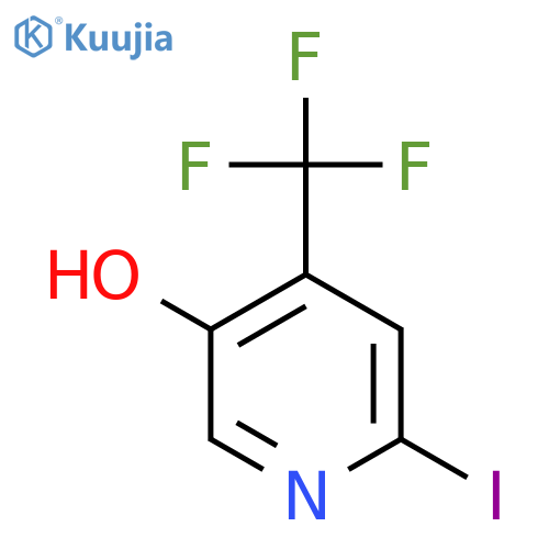 5-Hydroxy-2-iodo-4-(trifluoromethyl)pyridine structure
