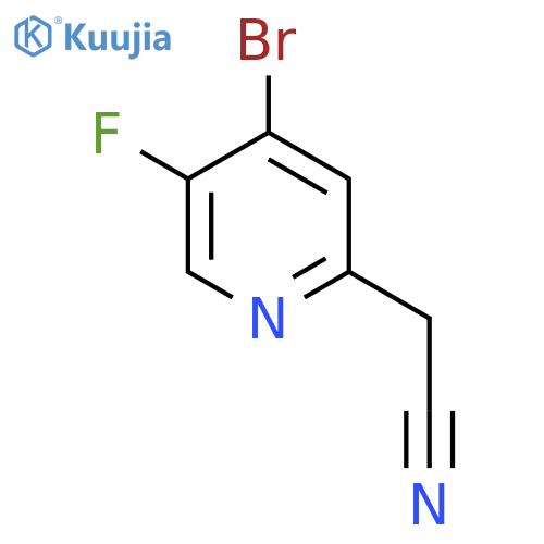 4-Bromo-5-fluoropyridine-2-acetonitrile structure
