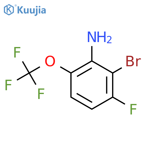 2-Bromo-3-fluoro-6-(trifluoromethoxy)aniline structure