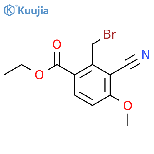Ethyl 2-bromomethyl-3-cyano-4-methoxybenzoate structure