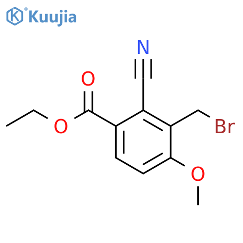 Ethyl 3-bromomethyl-2-cyano-4-methoxybenzoate structure