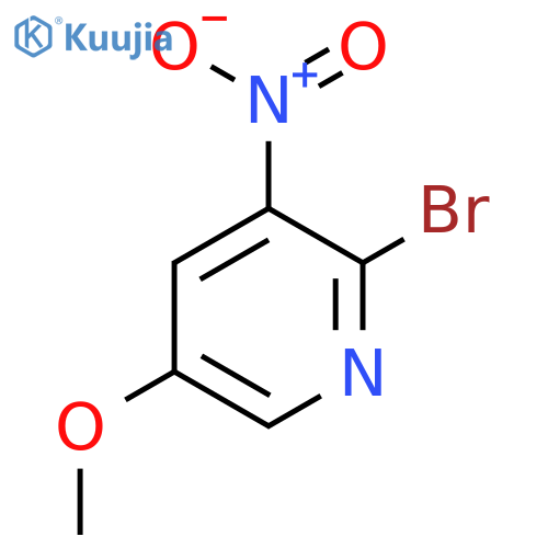 2-Bromo-5-methoxy-3-nitropyridine structure
