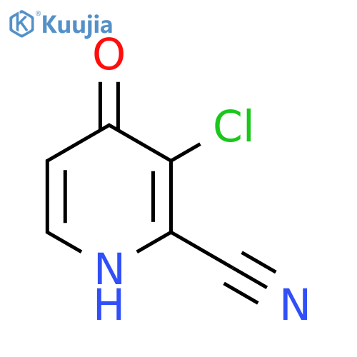3-Chloro-4-hydroxypicolinonitrile structure