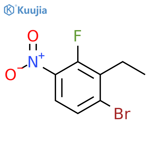 1-Bromo-2-ethyl-3-fluoro-4-nitrobenzene structure