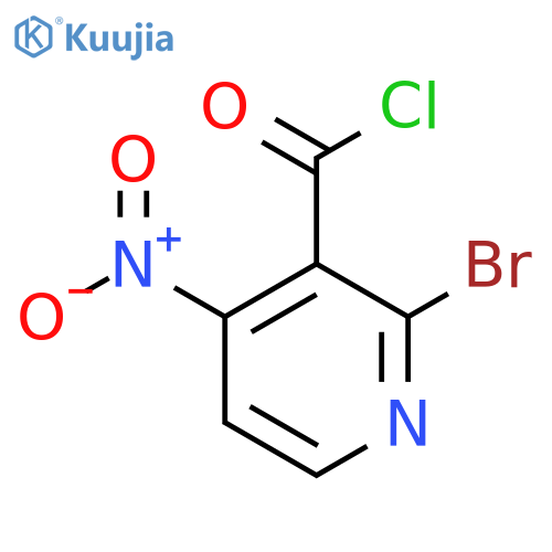 2-Bromo-4-nitropyridine-3-carbonyl chloride structure