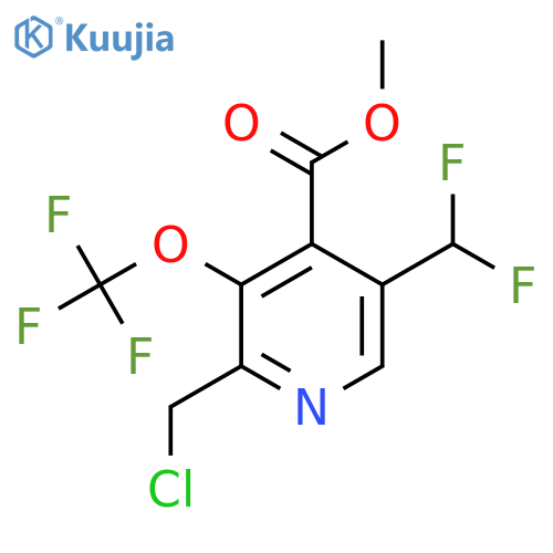 Methyl 2-(chloromethyl)-5-(difluoromethyl)-3-(trifluoromethoxy)pyridine-4-carboxylate structure