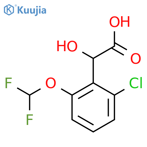 2-Chloro-6-(difluoromethoxy)mandelic acid structure