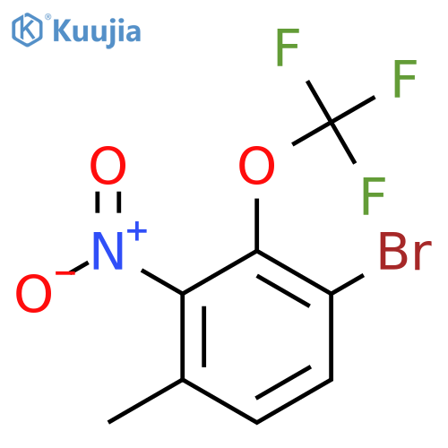 4-Bromo-2-nitro-3-(trifluoromethoxy)toluene structure