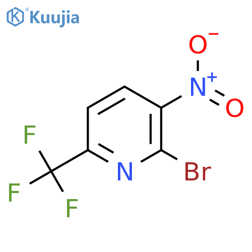 2-Bromo-3-nitro-6-(trifluoromethyl)pyridine structure