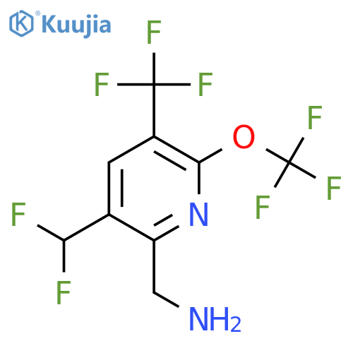 2-(Aminomethyl)-3-(difluoromethyl)-6-(trifluoromethoxy)-5-(trifluoromethyl)pyridine structure