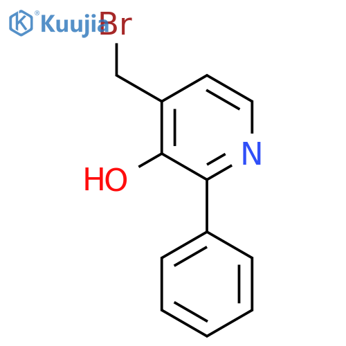 4-Bromomethyl-3-hydroxy-2-phenylpyridine structure