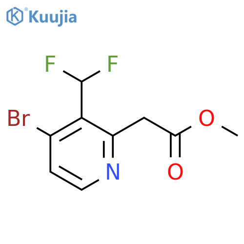 Methyl 4-bromo-3-(difluoromethyl)pyridine-2-acetate structure