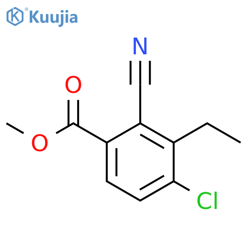 Methyl 4-chloro-2-cyano-3-ethylbenzoate structure
