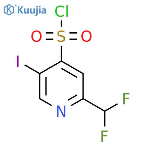 2-(Difluoromethyl)-5-iodopyridine-4-sulfonyl chloride structure