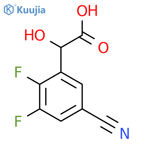 5-Cyano-2,3-difluoromandelic acid structure