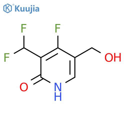 3-(Difluoromethyl)-4-fluoro-2-hydroxypyridine-5-methanol structure