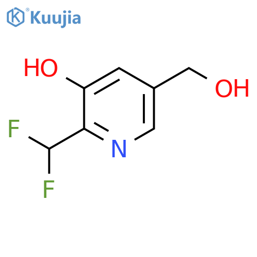 2-(Difluoromethyl)-3-hydroxypyridine-5-methanol structure