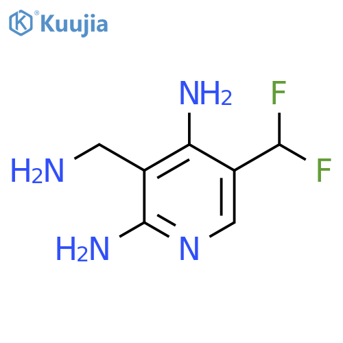 3-(Aminomethyl)-2,4-diamino-5-(difluoromethyl)pyridine structure