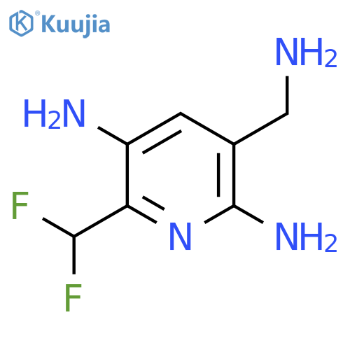 3-(Aminomethyl)-2,5-diamino-6-(difluoromethyl)pyridine structure