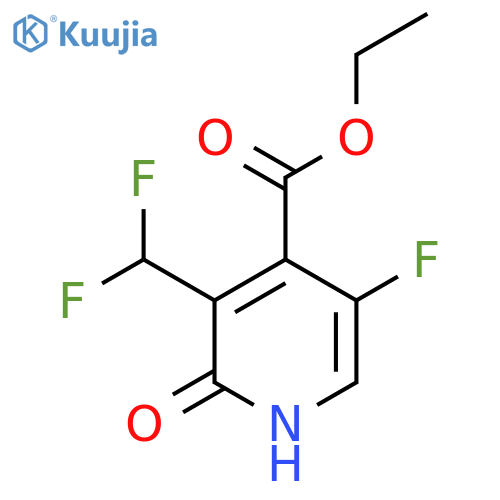 Ethyl 3-(difluoromethyl)-5-fluoro-2-hydroxypyridine-4-carboxylate structure