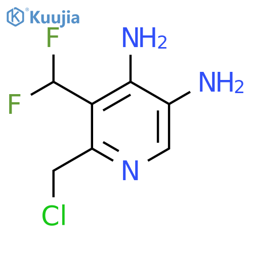 2-(Chloromethyl)-4,5-diamino-3-(difluoromethyl)pyridine structure