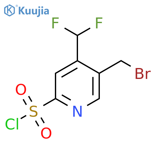 5-(Bromomethyl)-4-(difluoromethyl)pyridine-2-sulfonyl chloride structure