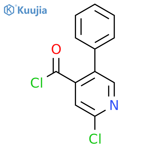 2-Chloro-5-phenylpyridine-4-carbonyl chloride structure