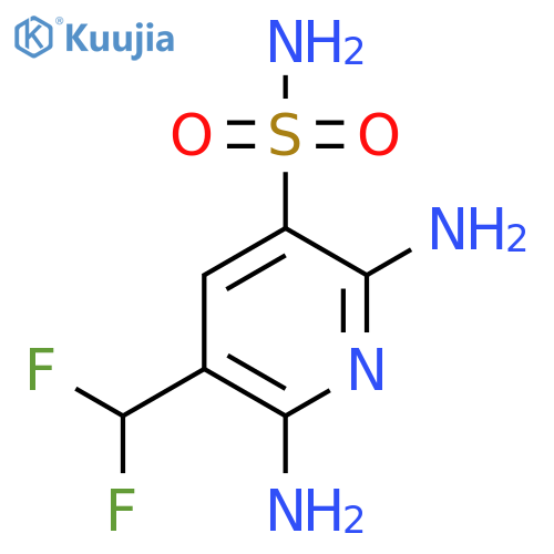 2,6-Diamino-3-(difluoromethyl)pyridine-5-sulfonamide structure