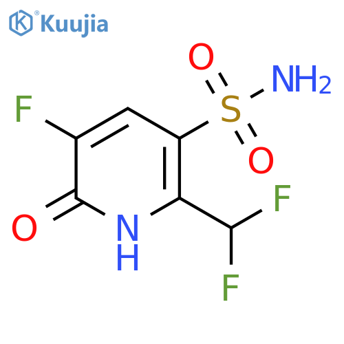 2-(Difluoromethyl)-5-fluoro-6-hydroxypyridine-3-sulfonamide structure