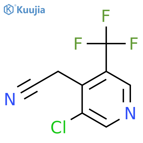 3-Chloro-5-(trifluoromethyl)pyridine-4-acetonitrile structure