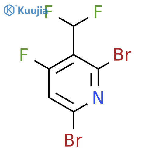 2,6-Dibromo-3-(difluoromethyl)-4-fluoropyridine structure