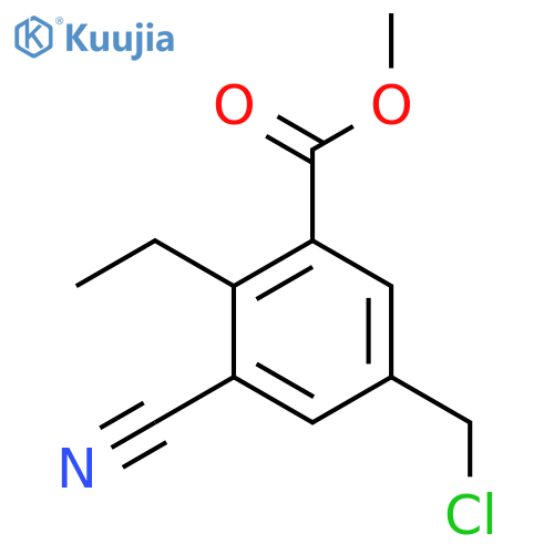Methyl 5-chloromethyl-3-cyano-2-ethylbenzoate structure
