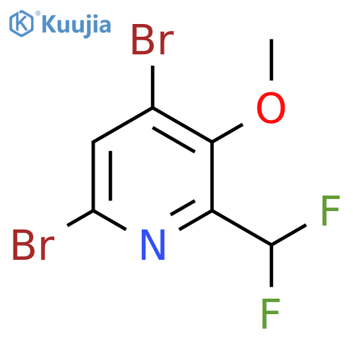 4,6-Dibromo-2-(difluoromethyl)-3-methoxypyridine structure
