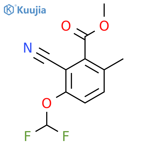 Methyl 2-cyano-3-difluoromethoxy-6-methylbenzoate structure