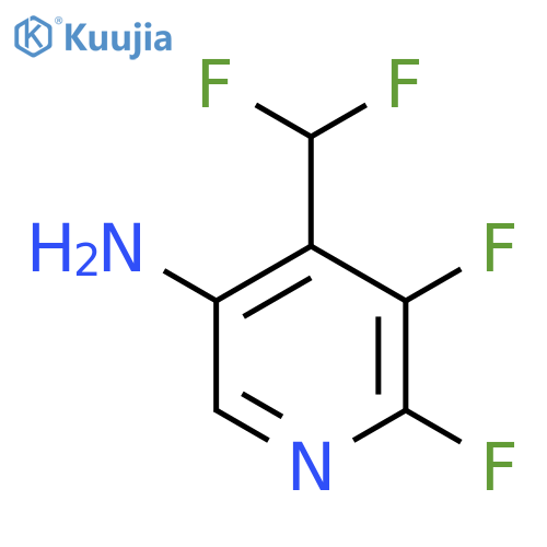 5-Amino-2,3-difluoro-4-(difluoromethyl)pyridine structure