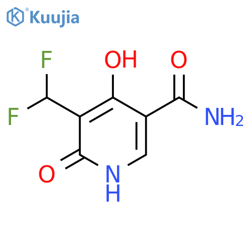 3-(Difluoromethyl)-2,4-dihydroxypyridine-5-carboxamide structure