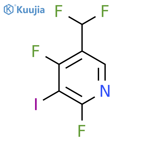 2,4-Difluoro-5-(difluoromethyl)-3-iodopyridine structure