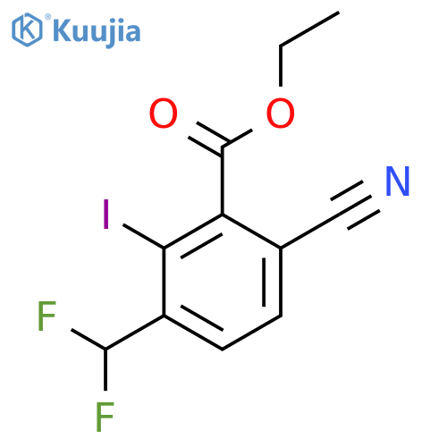 Ethyl 6-cyano-3-difluoromethyl-2-iodobenzoate structure