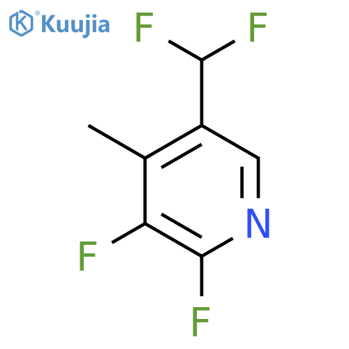 2,3-Difluoro-5-(difluoromethyl)-4-methylpyridine structure