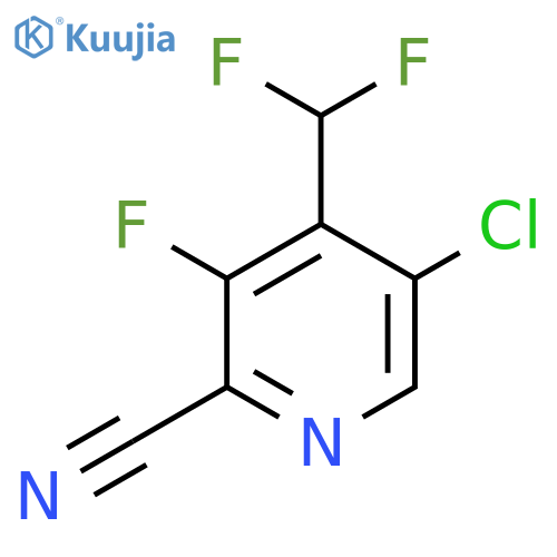 5-Chloro-2-cyano-4-(difluoromethyl)-3-fluoropyridine structure