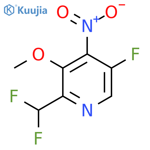 2-(Difluoromethyl)-5-fluoro-3-methoxy-4-nitropyridine structure