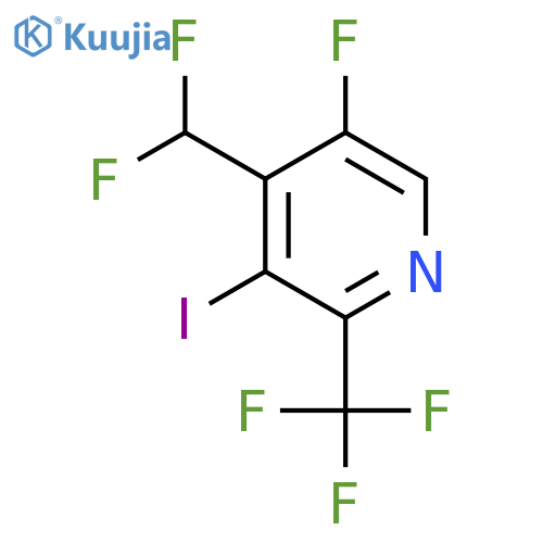 4-(Difluoromethyl)-5-fluoro-3-iodo-2-(trifluoromethyl)pyridine structure