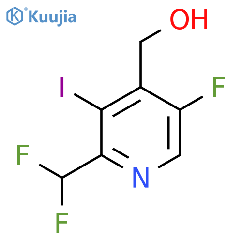 2-(Difluoromethyl)-5-fluoro-3-iodopyridine-4-methanol structure