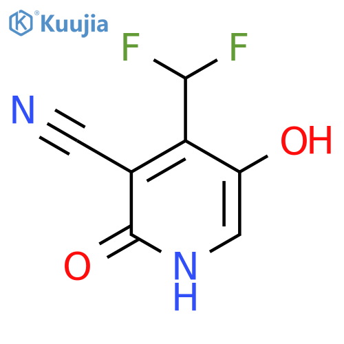 3-Cyano-4-(difluoromethyl)-2,5-dihydroxypyridine structure